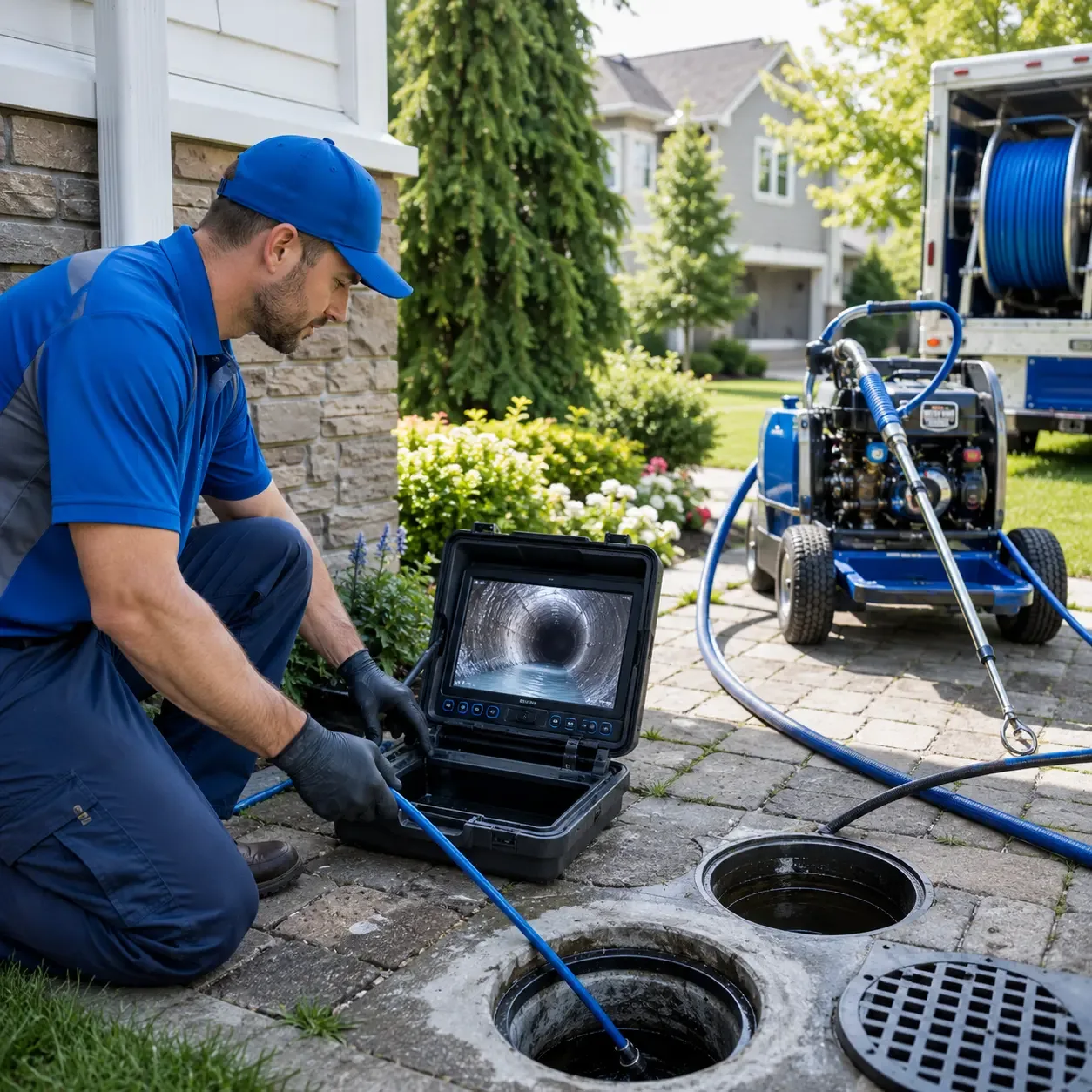 Outdoor drain cleaning professionals serving Epps, LA